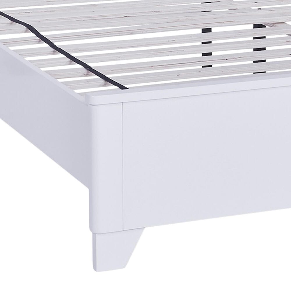 Ashley Jarlee Queen Upholstered Platform Bed in White with Lighting, , large