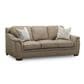 Sienna Designs Leather Stationary Sofa in Succulents Light Grey, , large