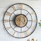 A&B Home Wall Clock in Antique Black and Antique Gold, , large