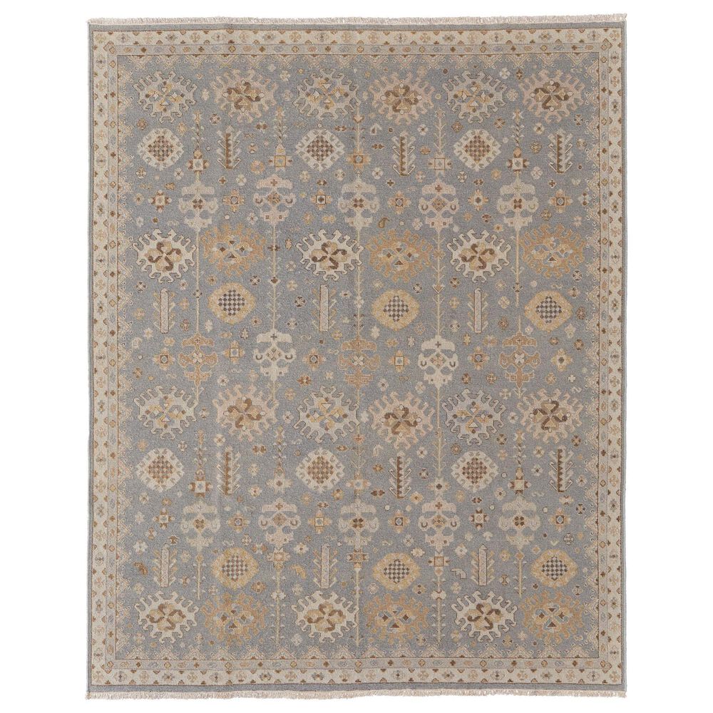 Feizy Corbitt 3"6" x 5"6" Aqua and Beige Area Rug, , large