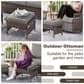 Sunwell Garden 5-Piece Patio Conversation Set with Stationary Chairs in Gray, , large
