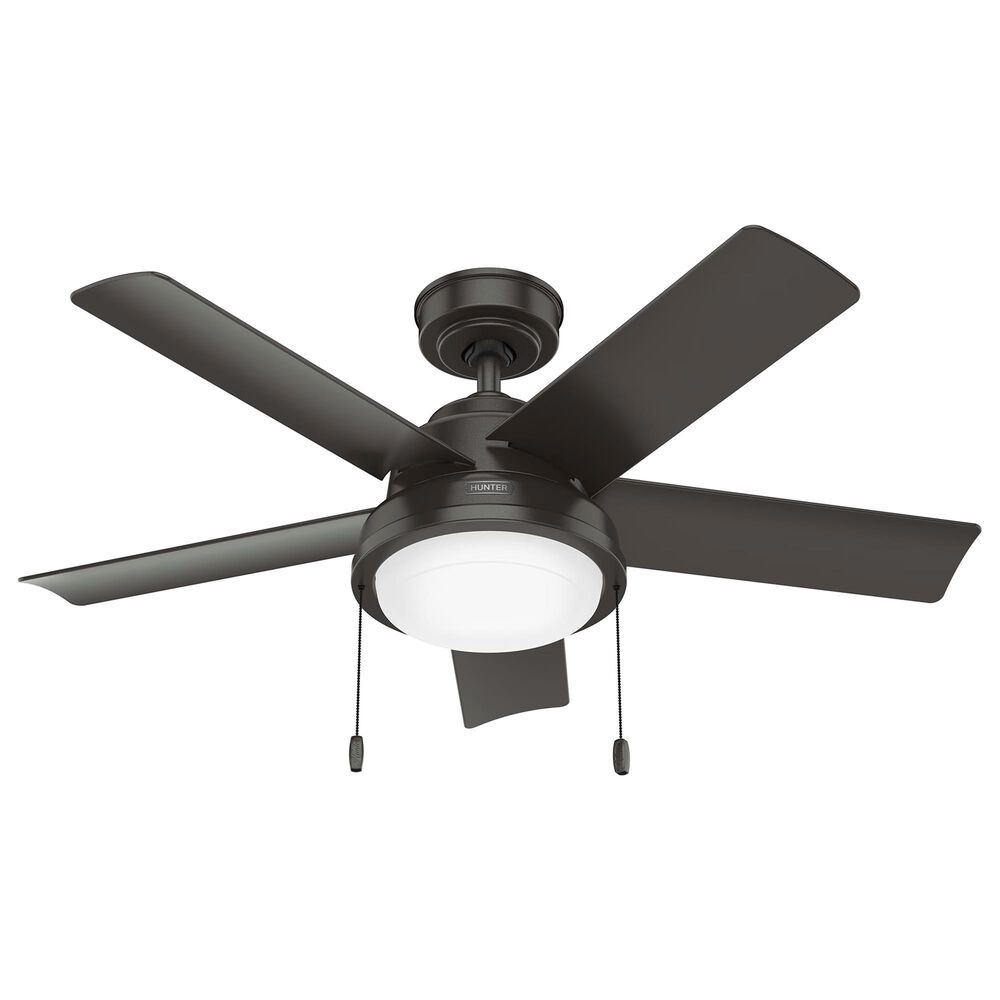 Hunter Seawall 44" Outdoor Ceiling Fan with LED Lights in Noble Bronze, , large