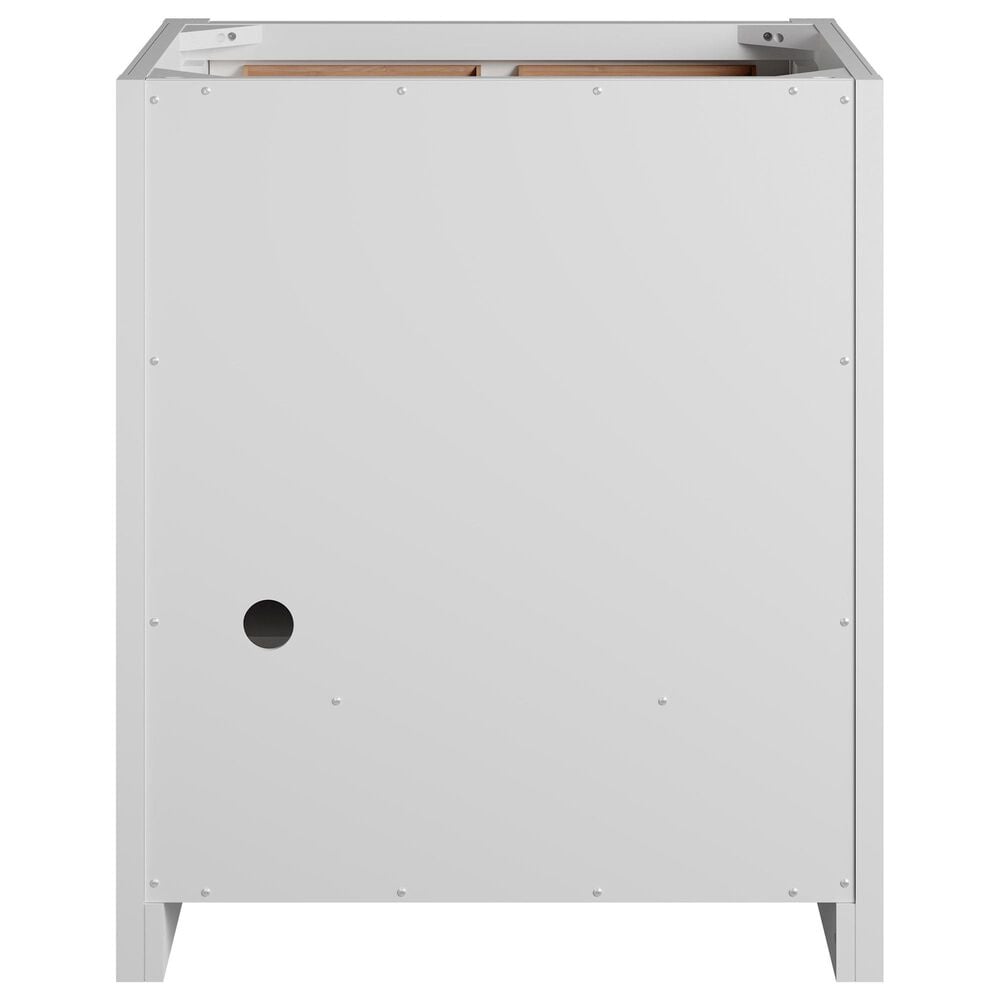 James Martin Bellshire 30" Single Bathroom Vanity in Bright White with Single Hole 3 cm White Zeus Silestone Top and Rectangular Sink, , large