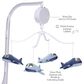 Lambs and Ivy Little Aviator Musical Baby Crib Mobile Soother Toy in Blue, , large
