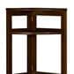Regency Global Sourcing Flip Flop 67" Corner Folding Bookcase in Mocha Walnut, , large
