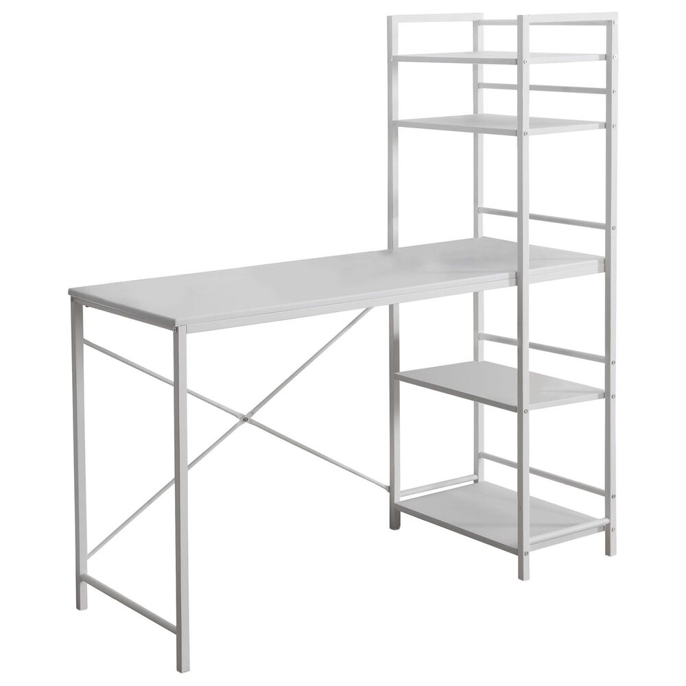 Monarch Specialties Computer Desk in Bold White, , large