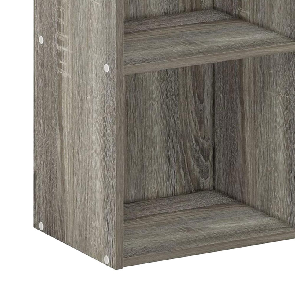 HOMLUX 3-Tier Open Shelf Bookcase in French Oak, , large