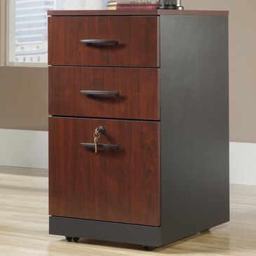 Sauder Via 3-Drawer Pedestal in Classic Cherry, , large