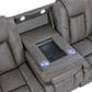 Steve Silver Daniel Triple Power Reclining Sofa in Mossy Gray, , large