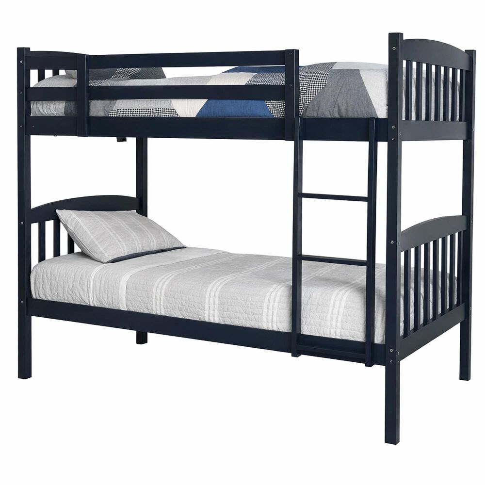 Sable Home Claire Twin over Twin Bunk Bed in Navy, , large