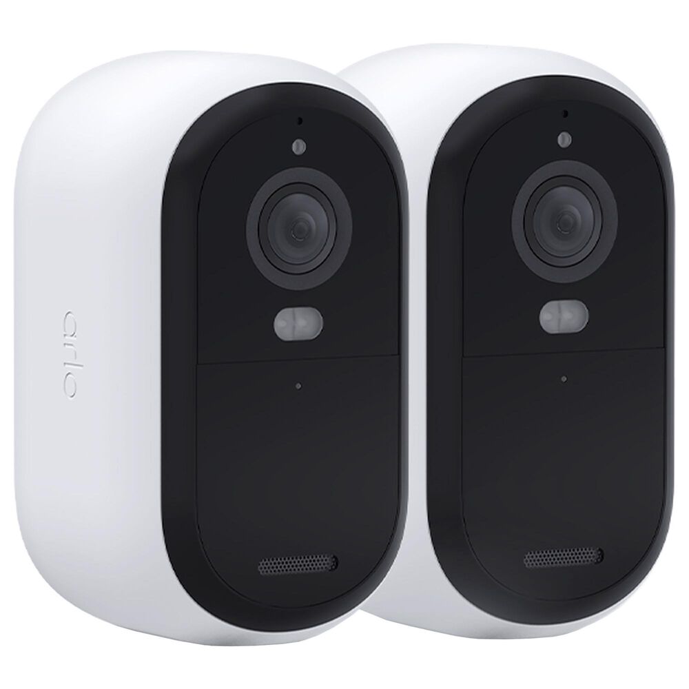 Arlo Arlo Essential Outdoor 2K Camera (2nd Generation), White, 2 pack, , large