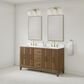 37B Fenwick 60" Double Bathroom Vanity in Kona with Glossy White Composite Stone Top and Backsplash, , large