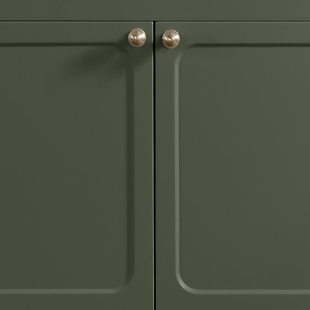 37B Ravello 30" Single Bathroom Vanity Cabinet in Deep Olive Green with Marble Top and Backsplash, , large