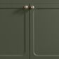 37B Ravello 30" Single Bathroom Vanity Cabinet in Deep Olive Green with Marble Top and Backsplash, , large