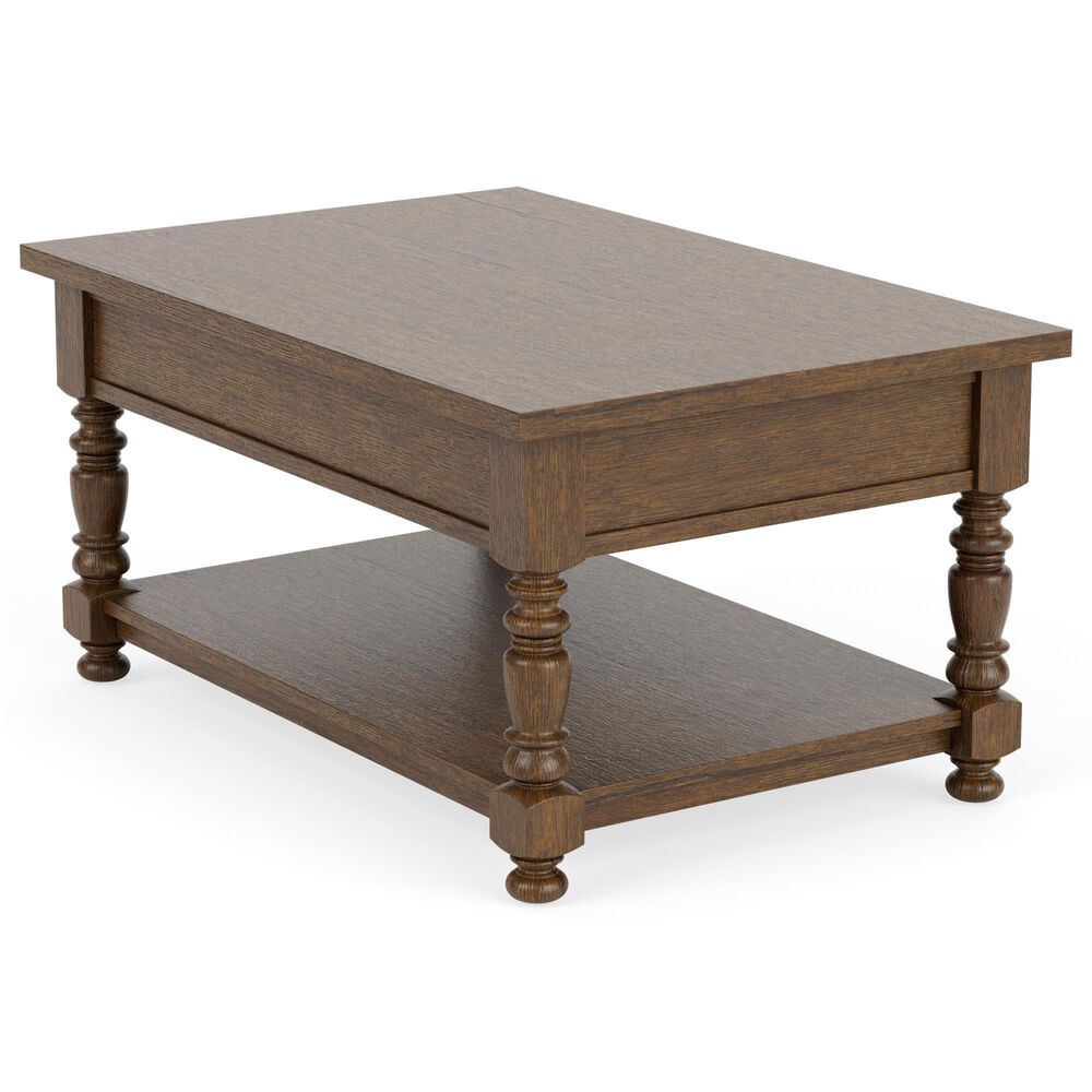Riverside Furniture Eastlake Lift Top Cocktail Table in Whiskey Oak, , large