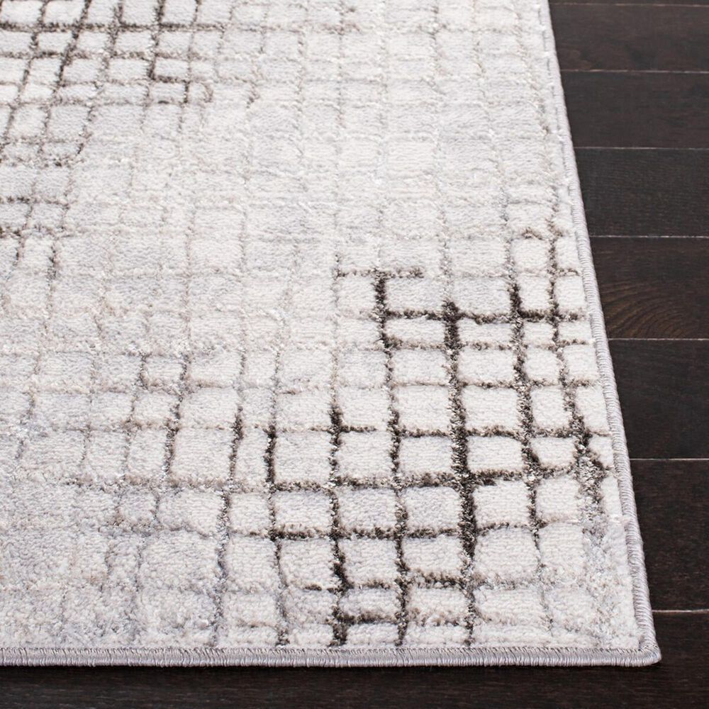 Safavieh Orchard Geometric 2&#39;2&quot; x 9&#39; Grey and Light Grey Runner, , large