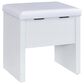 Coaster Bunbury Makeup Vanity Table Set in White, , large