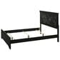 Crown Mark Amalia Twin Bed with Nightstand in Black, , large
