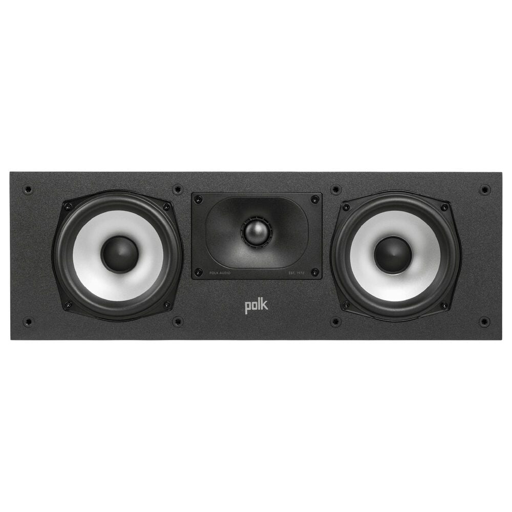 Polk 12&quot; Subwoofer + 6.5 Floorstanding Tower Speaker + 5.25 Center Channel Speaker + Denon 5.2 Channel AV 8K Receiver with HEOS Built-in in Black, , large