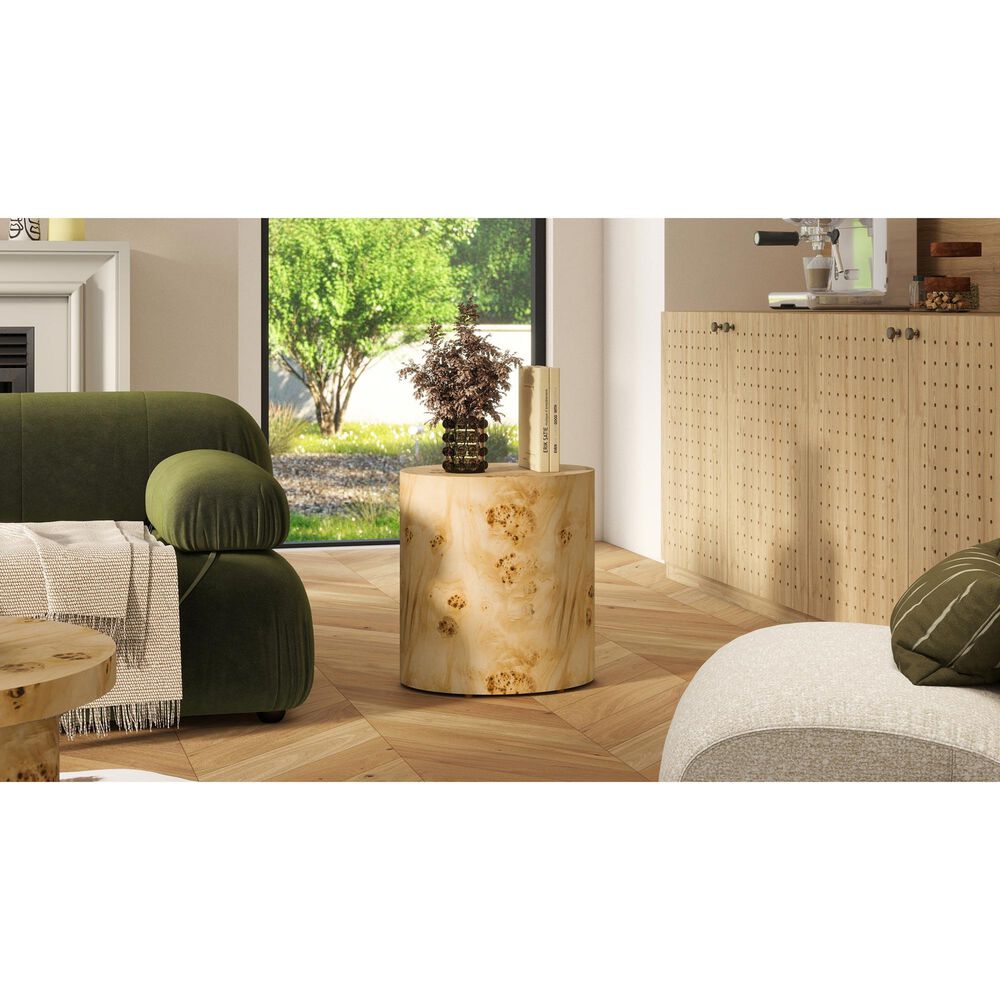 Jennifer Taylor Home Nebula 20&quot; Side Table in Warm Natural Brown, , large