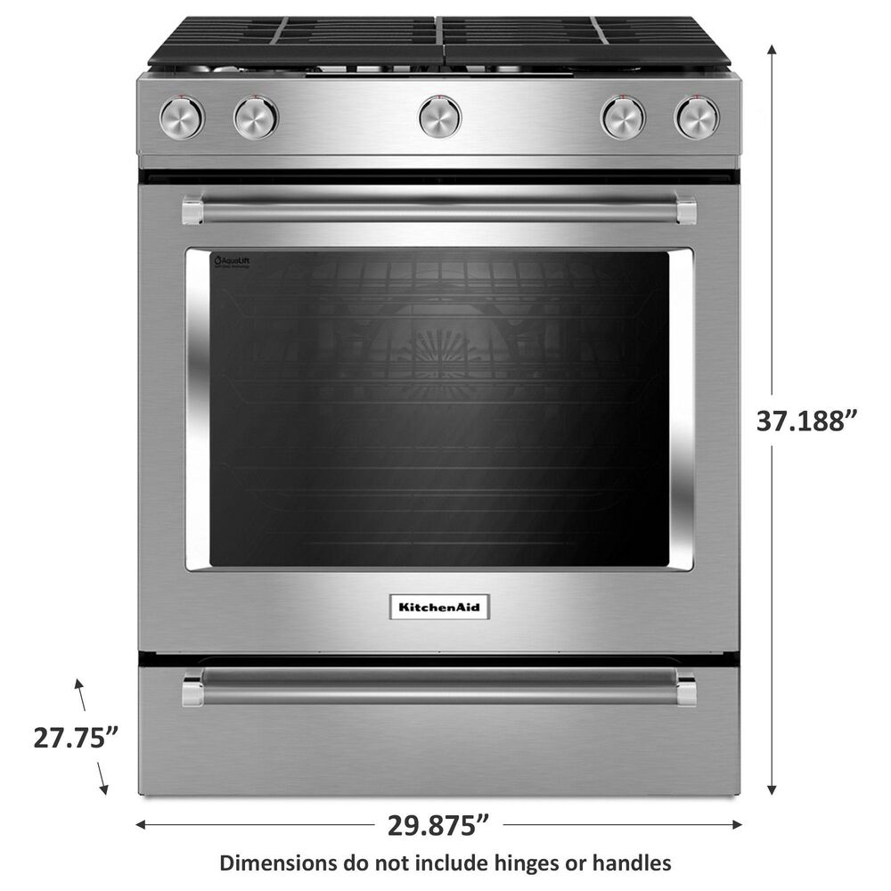KitchenAid 5.8 Cu. Ft. Slide-In Gas Range, , large