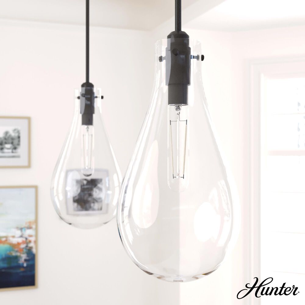 Hunter Lundin 9&quot; 1-Light Pendant in Noble Bronze, , large