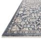 Amber Lewis x Loloi Zuma 5"3" x 8" Blue and Ivory Area Rug, , large