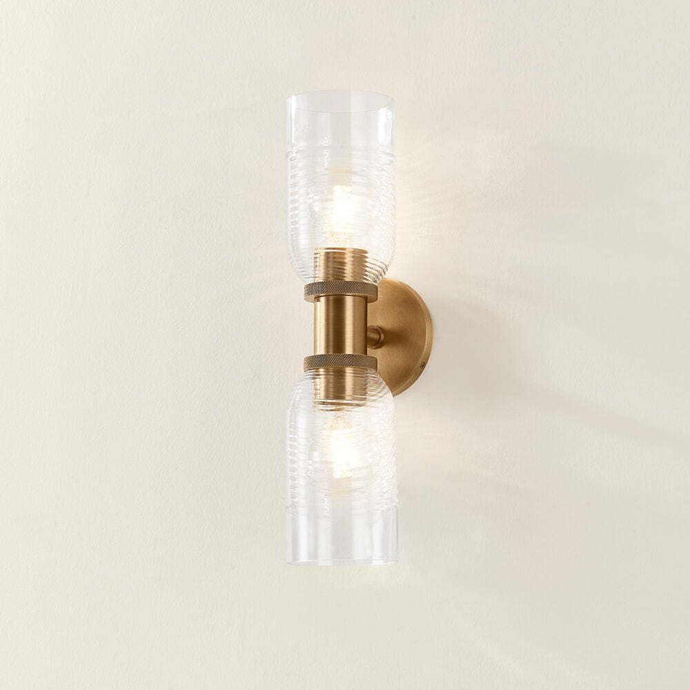 Troy Lighting Redding 2-Light Wall Sconce in Patina Brass, , large