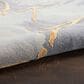 Nourison Prismatic PRS28 3"9" x 5"9" Grey and Gold Area Rug, , large