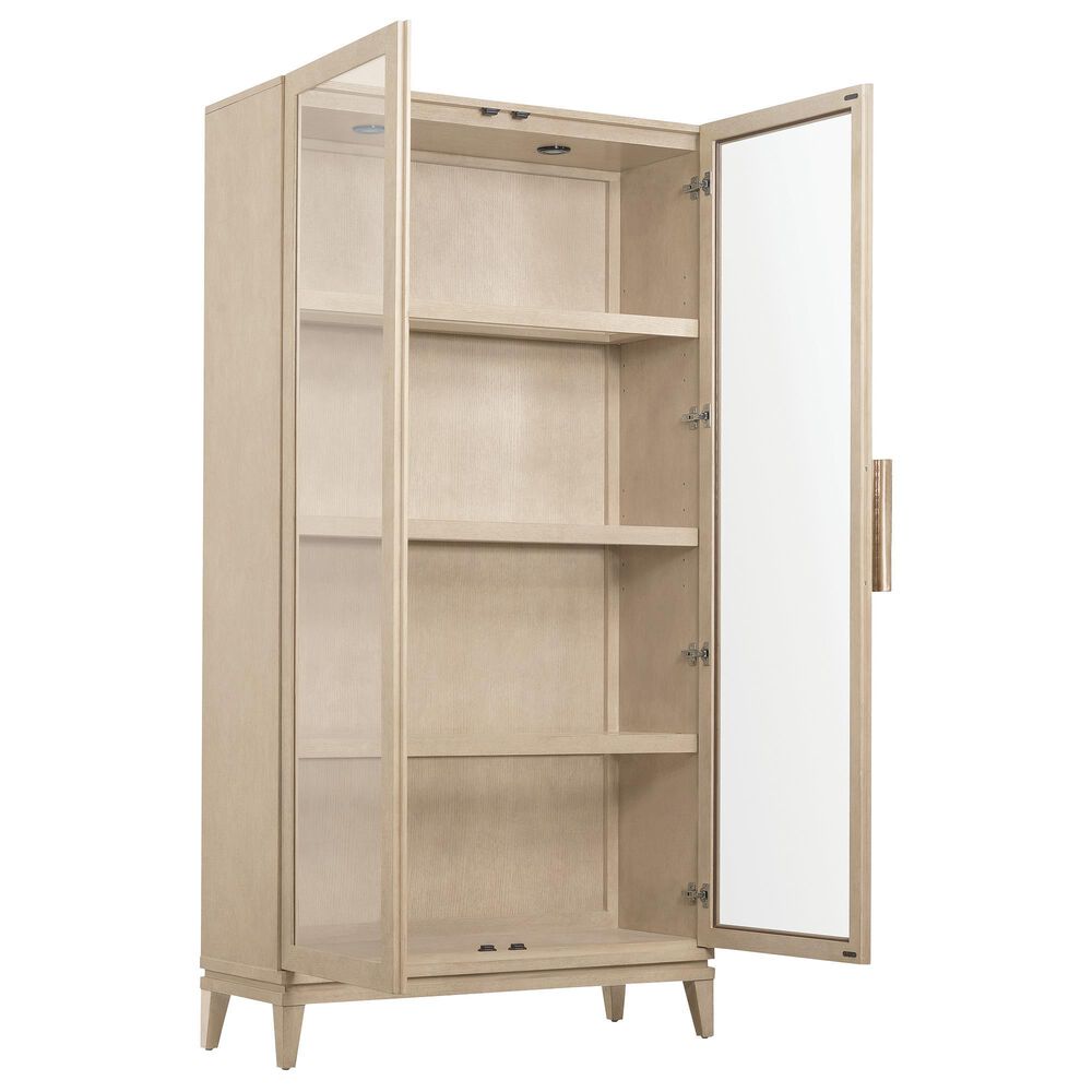 Hooker Furniture Westwood Display Cabinet in Polished Limestone, , large