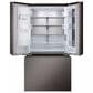 LG 2-Piece Kitchen Package with 26 Cu. Ft. French Door Refrigerator and Bar Handle Dishwasher in Black Stainless Steel, , large