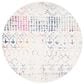 Safavieh Tulum 3" Round Ivory and Blue Area Rug, , large