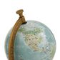 Maple and Jade 8" x 16" Globe in Turquoise, Green, Brass and Natural, , large