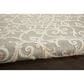 Nourison Aloha Damask 2"3" x 8" Natural Indoor/Outdoor Runner, , large