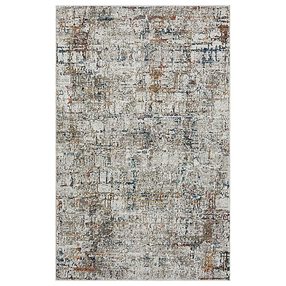 L&R Resources Brisbane Abstract Gray and Multicolor 7"9" x 9"9" Area Rug, , large