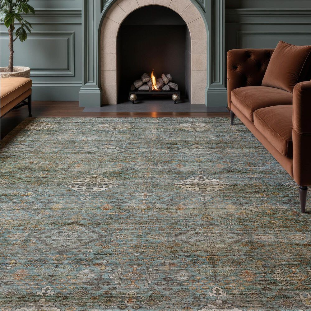 Dalyn Rug Company Aristo AR1 Teal 9' x 12' Area Rug, , large