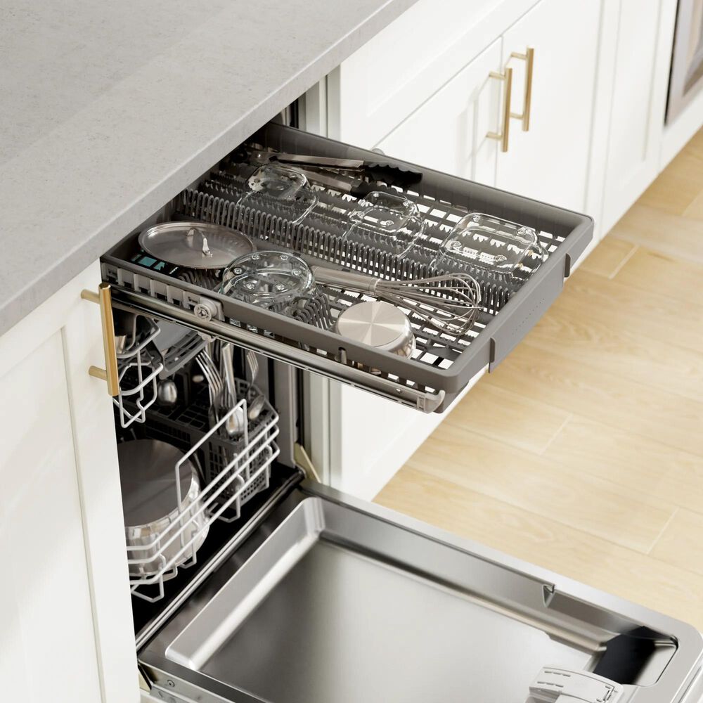 Bosch 300 Series 18" Built-In Smart Dishwasher with 5 Wash Cycles in White, , large