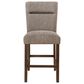 Modern Market Bar Stool with Dark Brown Fabric Seat, , large