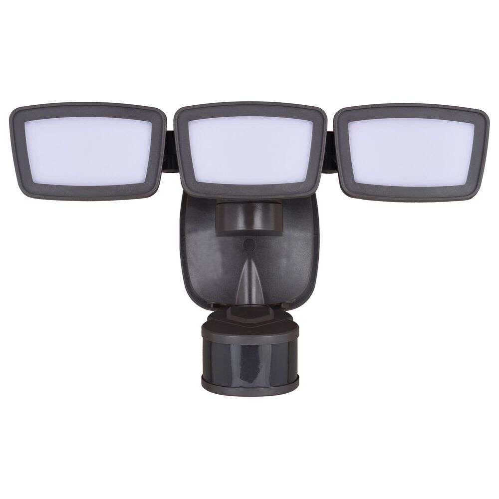 Vaxcel 13.25" 3-Light Motion Sensor Outdoor Security Flood Light in Bronze, , large