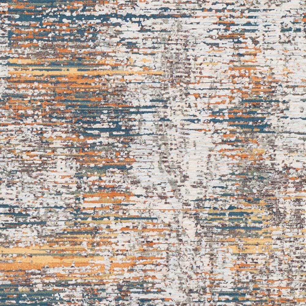 Surya Presidential PDT-2305 5&#39; x 8&#39; Blue, Gray and Orange Area Rug, , large