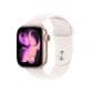 Apple Watch Series 11 (GPS+Cellular) 42mm Rose Gold Aluminum Case with Light Blush Sport Band - S/M - Rose Gold - (2025)(Pre-Order), , large