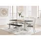Ashley Darborn 62" Bench in Light Gray and Brown Cherry, , large