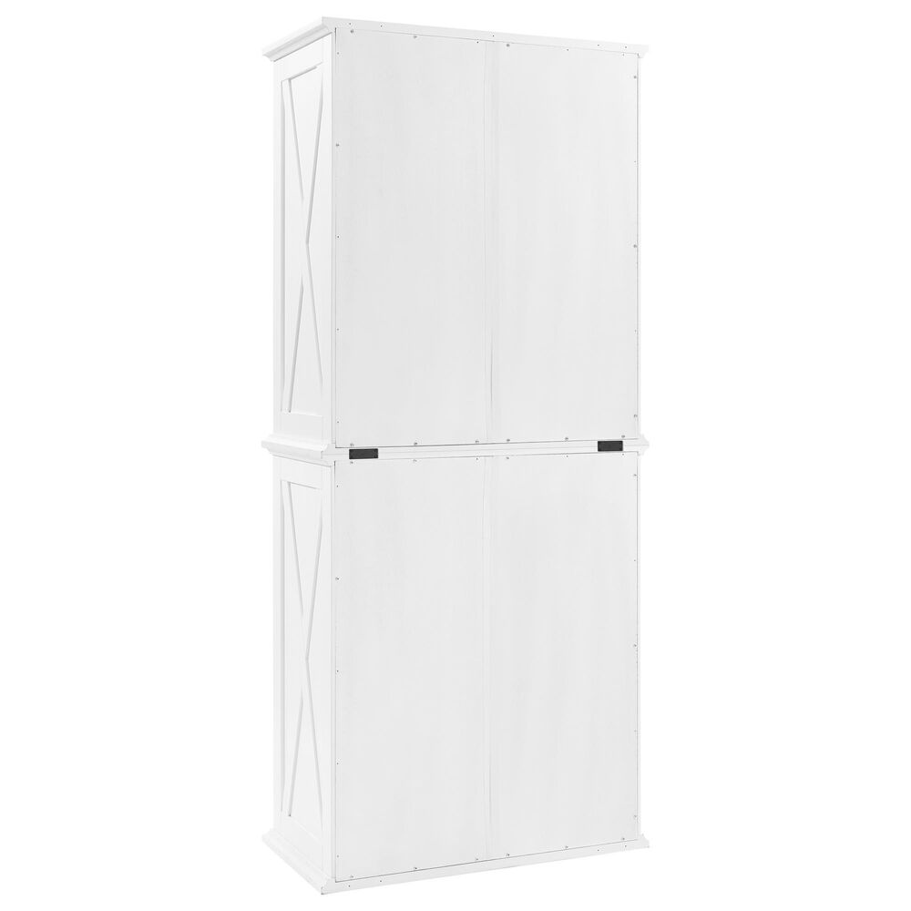 Crosley Furniture Clifton Tall Pantry in Distressed White, , large