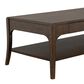 Flexsteel Sylvie 2-Drawer Rectangular Coffee Table in Chestnut, , large
