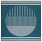 Surya Alfresco 8"10" Square Marine Blue, Light Silver, Slate Blue and Metallic Silver Indoor/Outdoor Area Rug, , large