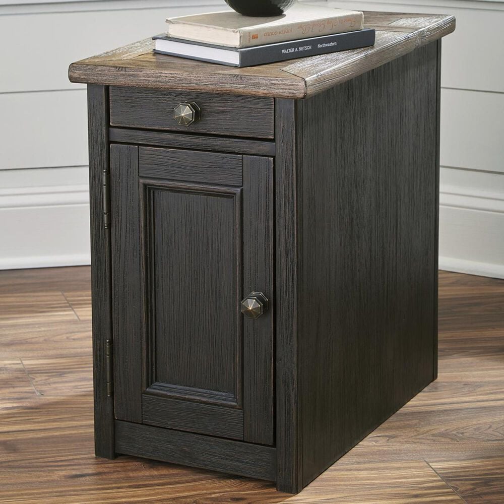 Ashley Tyler Creek Chair Side End Table in Grayish Brown/Black, , large