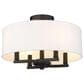 Golden Lighting Eliana 4-Light Semi-Flush in Matte Black, , large