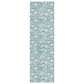 Dalyn Rug Company Soft Essentials Floral Teal 2"3" x 7"6" Indoor/Outdoor Runner, , large