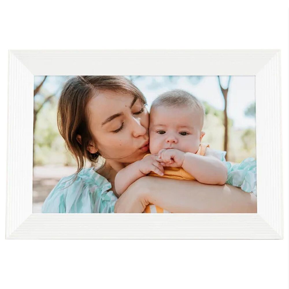 Aura Carver 10" Digital Picture Frame in Sea Salt, , large