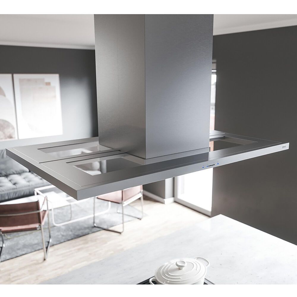 Zephyr Modena 42" Island Mount Range Hood in Stainless Steel, , large